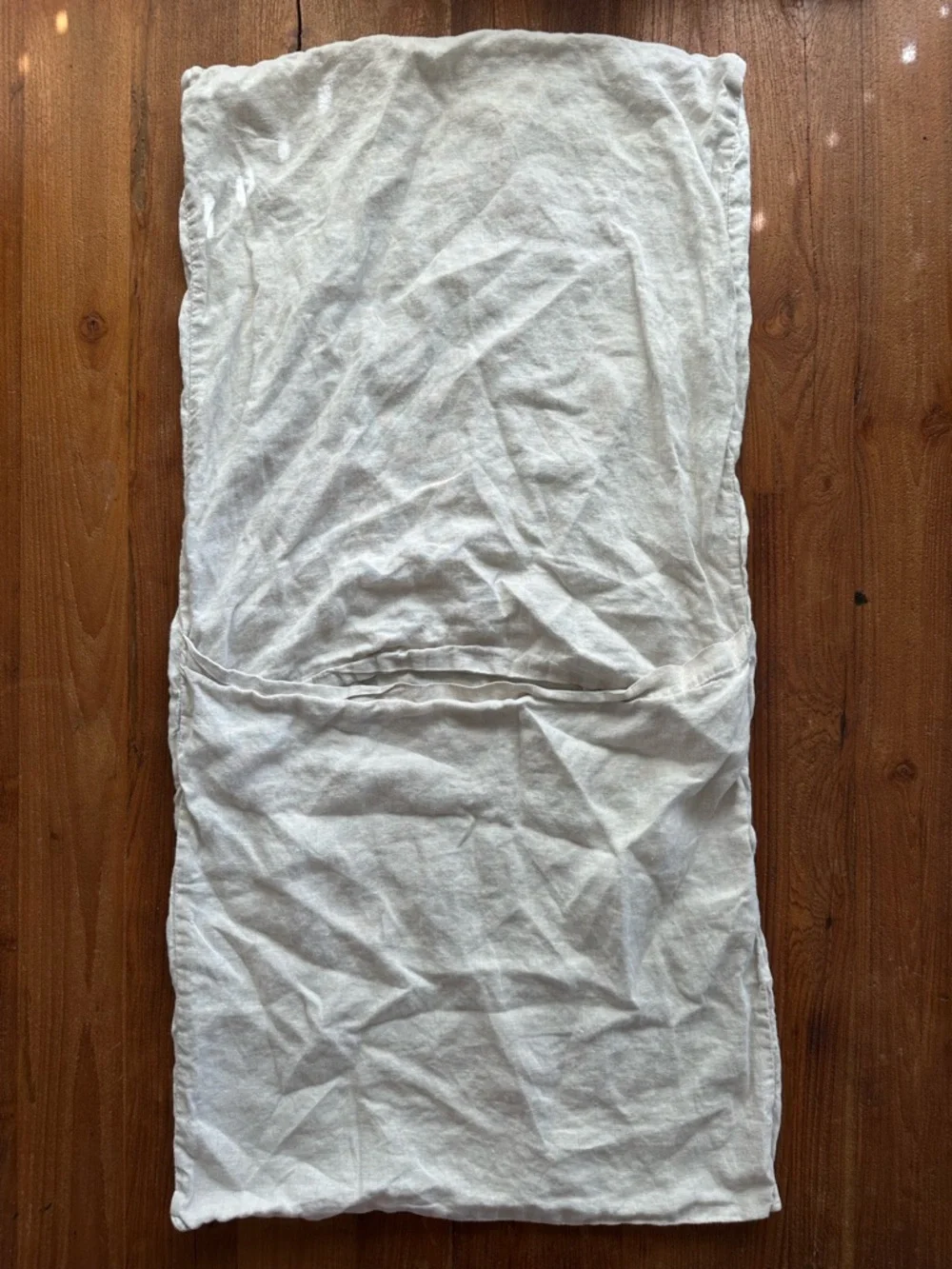 West Elm Belgian Flax Linen King Pillow Sham 20x36 Neutral Oatmeal Quiet Luxury